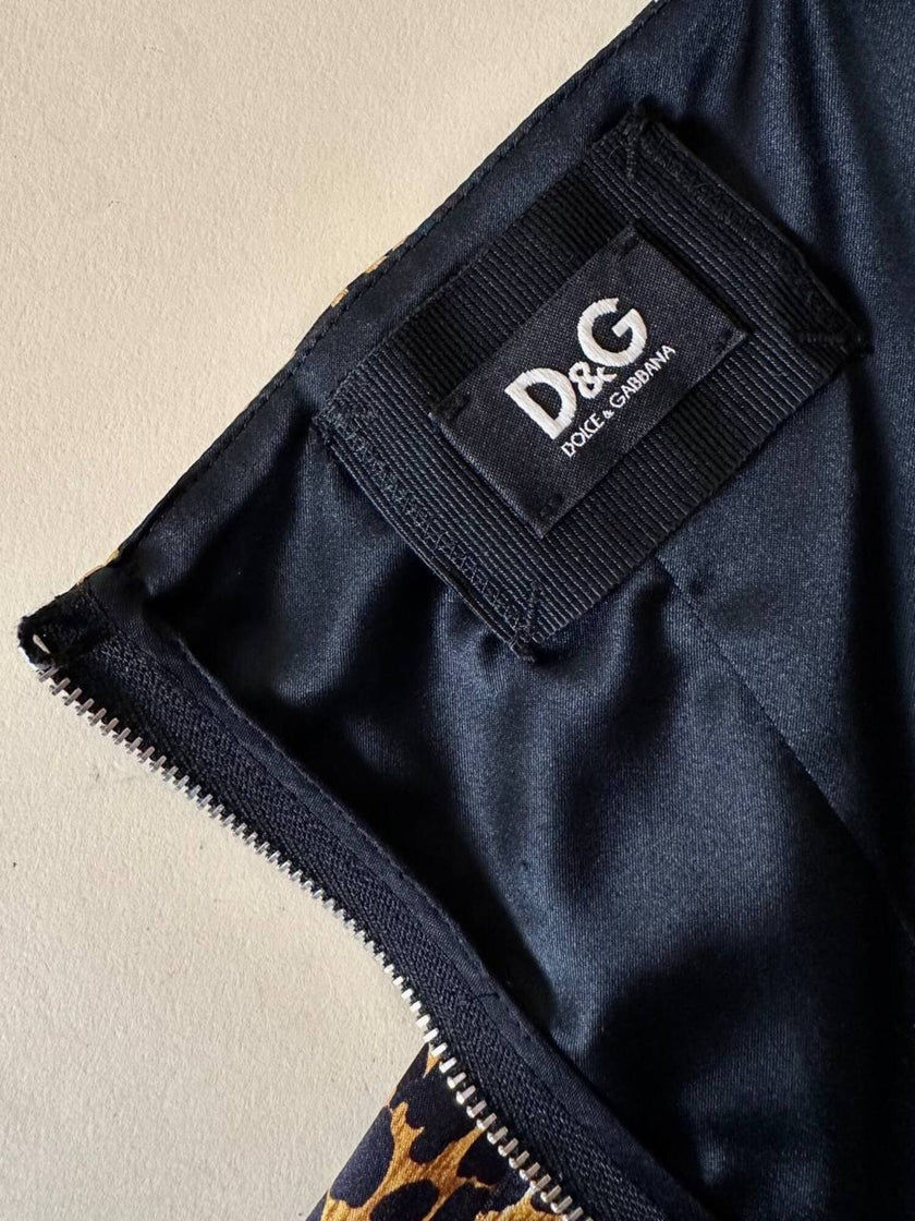 Tubino leopardato in seta stretch “D&G”