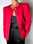 Blazer vintage Yves Saint Laurent Variation in rasato di lana rossa