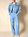 Giacca cropped Katharine Hamnett London in Denim chiaro slavato