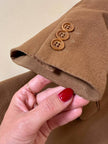 Vintage Max Mara blazer in pure dark camel cashmere