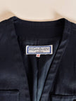 Blazer nero con bottoni gioiello dorati “Yves Saint Laurent”