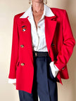 Camicia bianca Andrea Mare vintage in cotone con maxi tasche e bottoni in madreperla