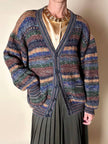 Cardigan Missoni Sport in lana operata a righe orizzontali