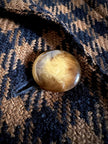 Blazer Guy Laroche in lana fantasia pied de poule ruggine e nero