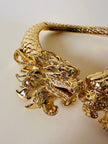 Maxi collier dragoni in metallo dorato “Roberto Cavalli”