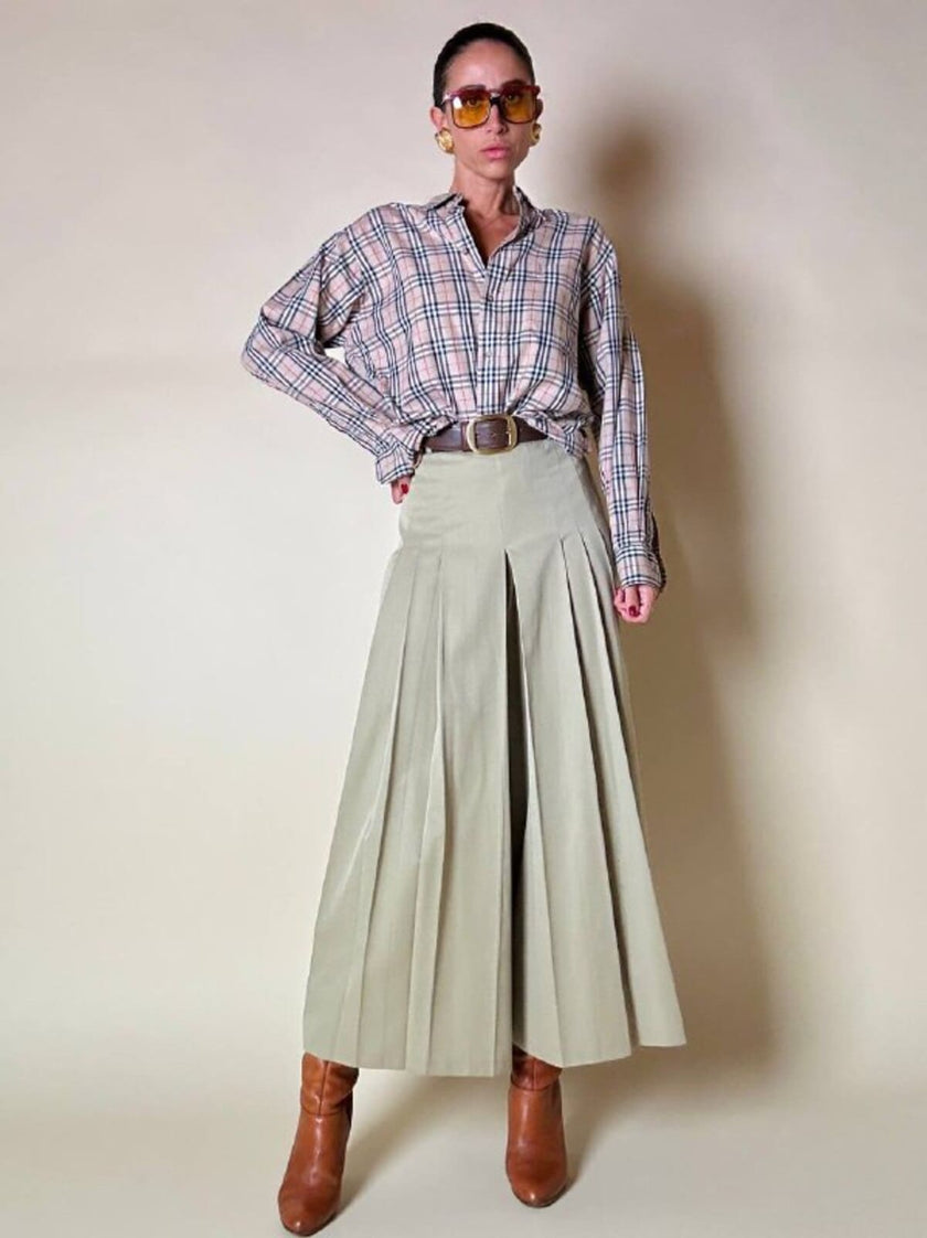Camicia in cotone fantasia tartan “Burberrys”