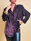 Camicia sartoriale in velluto dévoré