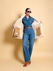 Shearling Oiginal in suede color biscotto