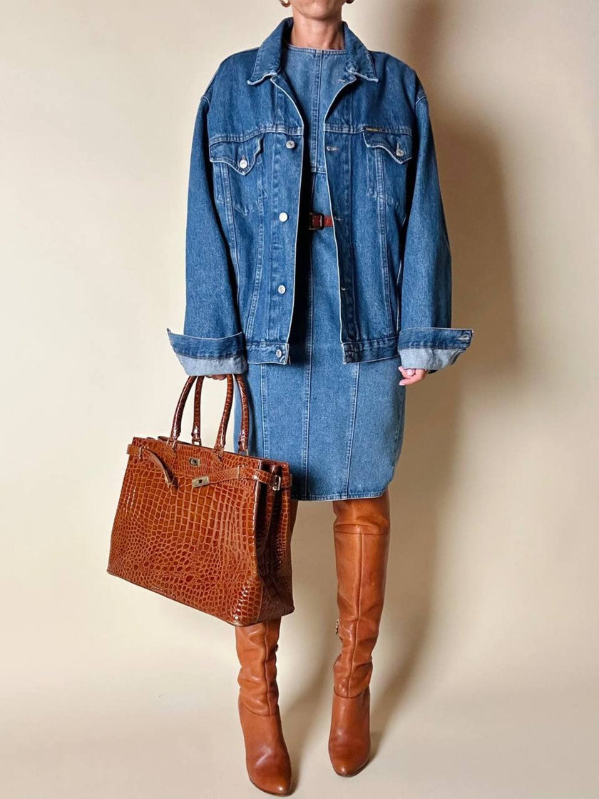Abito Oaks By Gianfranco Ferré in denim slavato