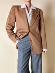 Vintage Max Mara blazer in pure dark camel cashmere