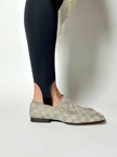 Mocassins Gucci vintage en daim avec motif monogramme GG