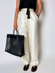 Borsa vintage Fendi in rete mesh nera con maxi logo FF