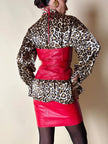 Camicia leopardata con bottoni dorati  “Nara Camicie”