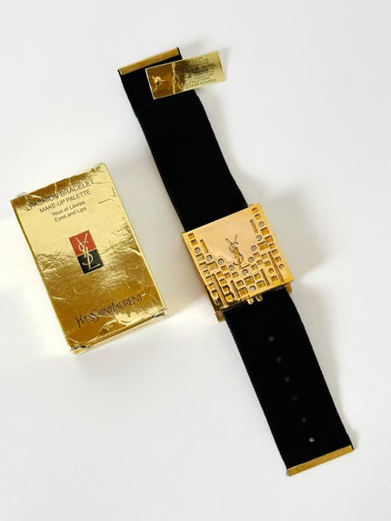 Yves Saint Laurent Vintage Fashion Bracelet Make-up Palette con Swarovski