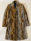 Cappotto leopardato in eco cavallino