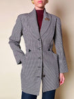Blazer sciancrato in lana pied de poule “Rifat Ozbek”