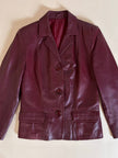 Giacca in pelle bordeaux Vera Pelle
