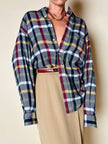 Camicia in caldo cotone fantasia tartan “Yves Saint Laurent”