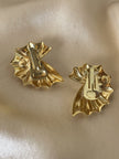Clip dorate a forma di conchiglia con perle cabochon