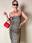 Mini bag in raso rosso “Versace Profumi”
