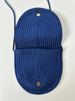 Vintage-Tasche von Nina Ricci aus kobaltblauer Posamenterie
