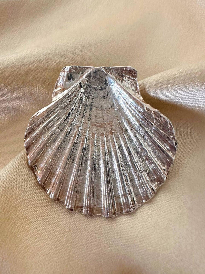 Spilla argento a forma di capasanta