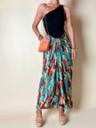 Gonna pareo fantasia astratta multicolor “Fendi”