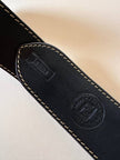 Cintura Fendi vintage in pelle testa di moro con loghi a caldo