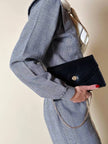 Borsa vintage Guy Laroche Paris in pelle nera