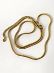 Vintage De Liguoro Schmuckgürtel, umwandelbar in eine goldene Schlangenkette-Halskette