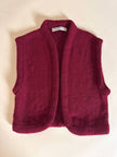 Gilet Yves Saint Laurent Tricot in lana Borgogna