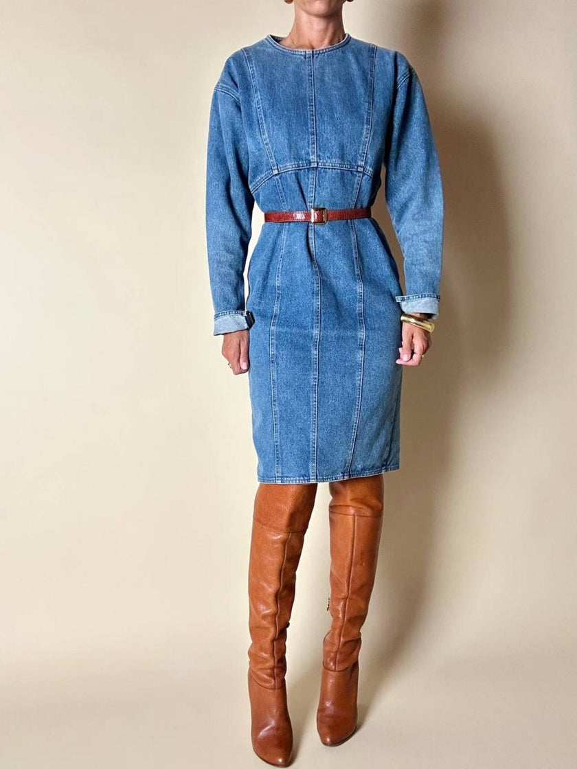 Abito Oaks By Gianfranco Ferré in denim slavato