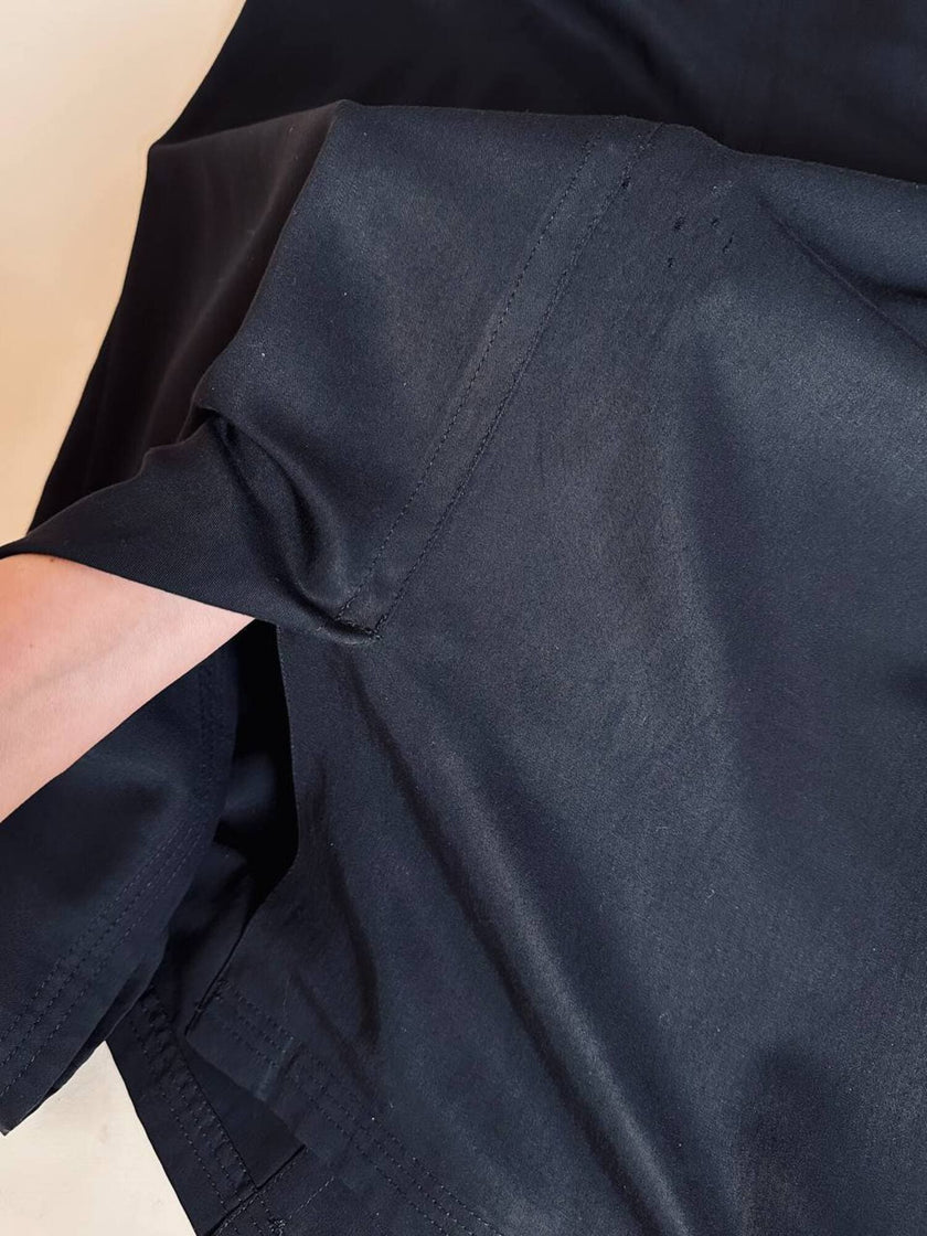 Soprabito oversize nero “Gianni Versace”