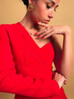 Abito da sera rosso Gai Mattiolo Couture