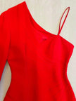Abito da sera rosso Gai Mattiolo Couture