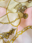 Abito lungo in seta fantasia foulard “Selite”