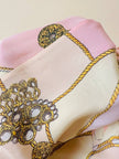 Abito lungo in seta fantasia foulard “Selite”