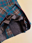 Abito sartoriale in rasato di lana tartan