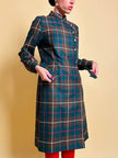 Abito sartoriale in rasato di lana tartan