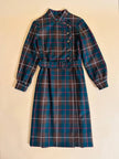Abito sartoriale in rasato di lana tartan