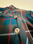 Abito sartoriale in rasato di lana tartan