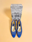 Ballerine in nabuk blu royal 