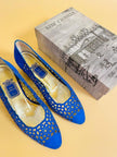 Ballerine in nabuk blu royal 