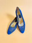 Ballerine in nabuk blu royal 