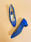 Ballerine in nabuk blu royal 