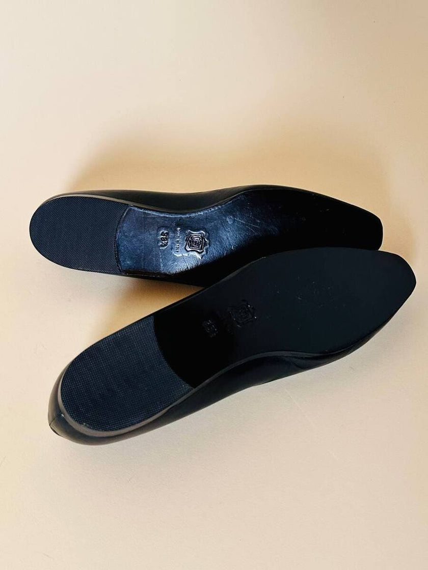 Ballerine in pelle nera “Fendi”