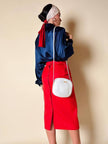 Bandolier vintage Nina Ricci in pelle Bianca con hardware oro