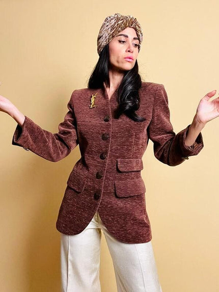 Chocolat blazer Yves Saint Laurent