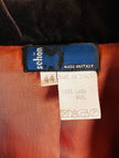Blazer doppiopetto in lana color ruggine con riporti in velluto cacao Mila Schön
