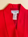 Blazer doppiopetto rosso con bottoni oro 